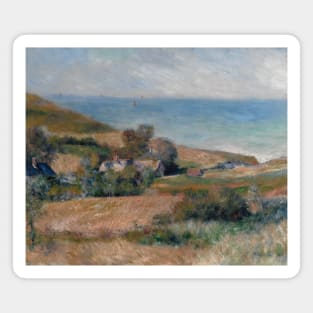 View of the Seacoast near Wargemont in Normandy by Auguste Renoir Magnet